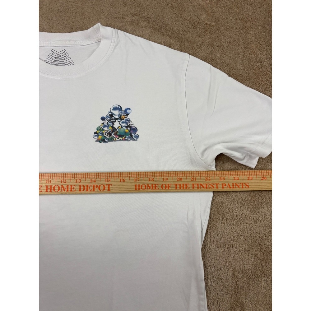 Palace‎ Skateboards Bubbling Print T-Shirt Mens Large White Short sleeve - Picture 6 of 8